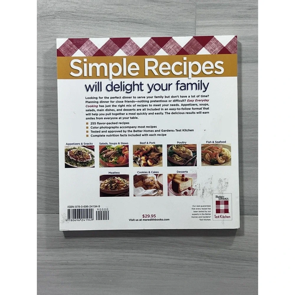 Better Homes and Gardens Easy Everyday Cooking Cookbook 255 Recipes 408 Pages